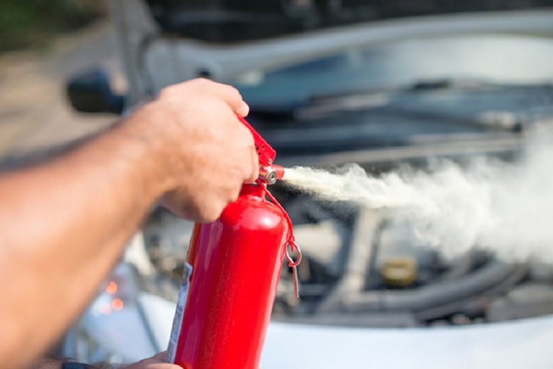 quy định về bình chữa cháy trên xe ô tô