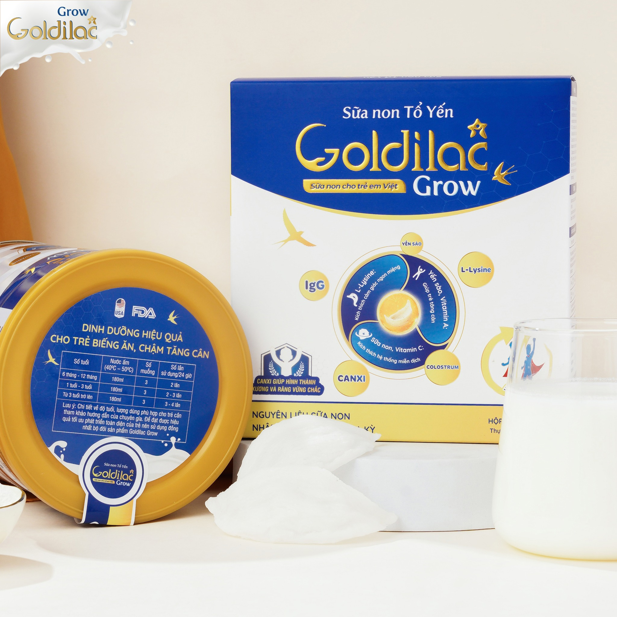 [VẠCH TRẦN] Sữa non tổ yến Goldilac Grow có tốt không? 2