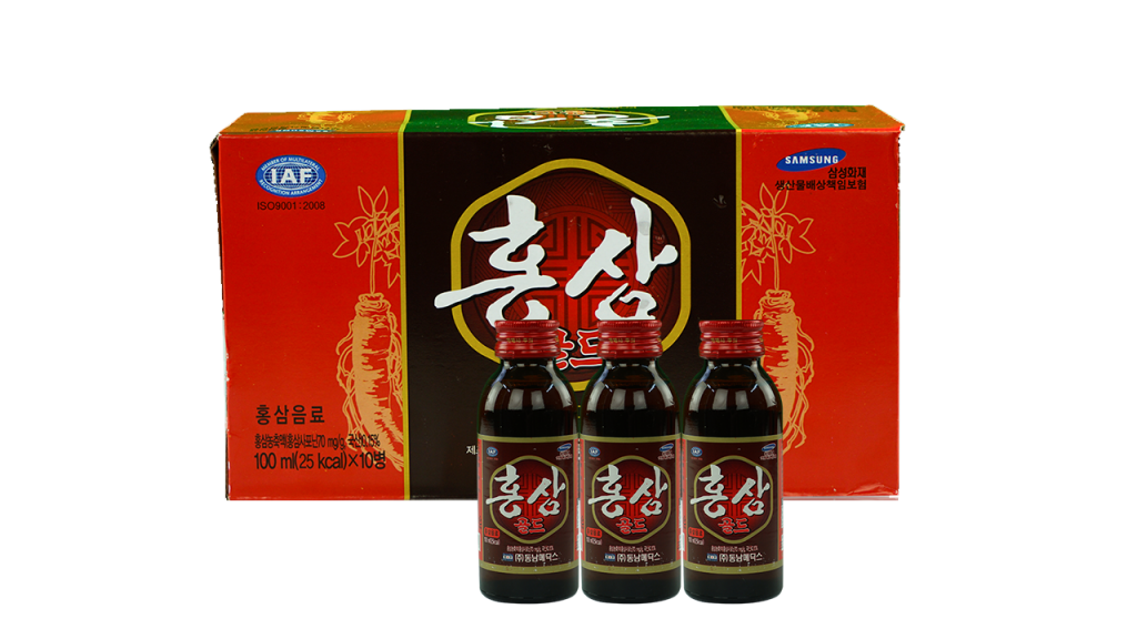 Nước Hồng Sâm chai Hàn Quốc (Hộp 10 chai x 100ml)